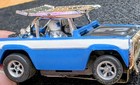 Aurora AFX Early 70's Blue Baja Bronco Non-Magnatraction Slot Car  — photo 1