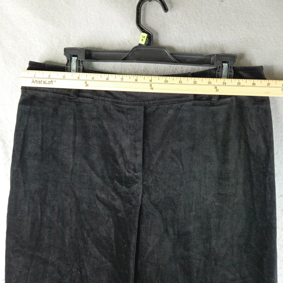 Calça Ann Taylor LOFT Veludo Feminina 10 Preta Bootcut Ann Fit Festa Elástica - Imagem 2 de 4