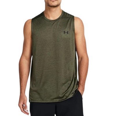 UNDER ARMOUR UA Tech Vent Tank Top sz L Large Marine Green Loose Fit