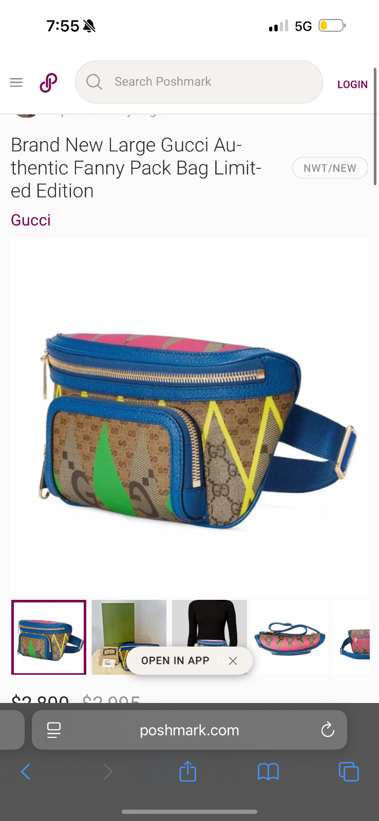 I have a new never been worn limited edition Fanny pack! Niece, pink and blue