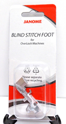 JANOME Blind Stitch FOOT for Overlock Machines. Part No 202040004 secures edges.