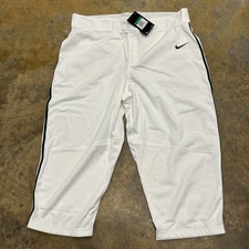 Nike Vapor Select 2 Knicker Baseball Pants Wht/Green Piping BQ9021-111 Men’s XL