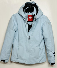Rossignol versatile insulated Girl ski jacket waterproof light blue Sz 12 - F/SH