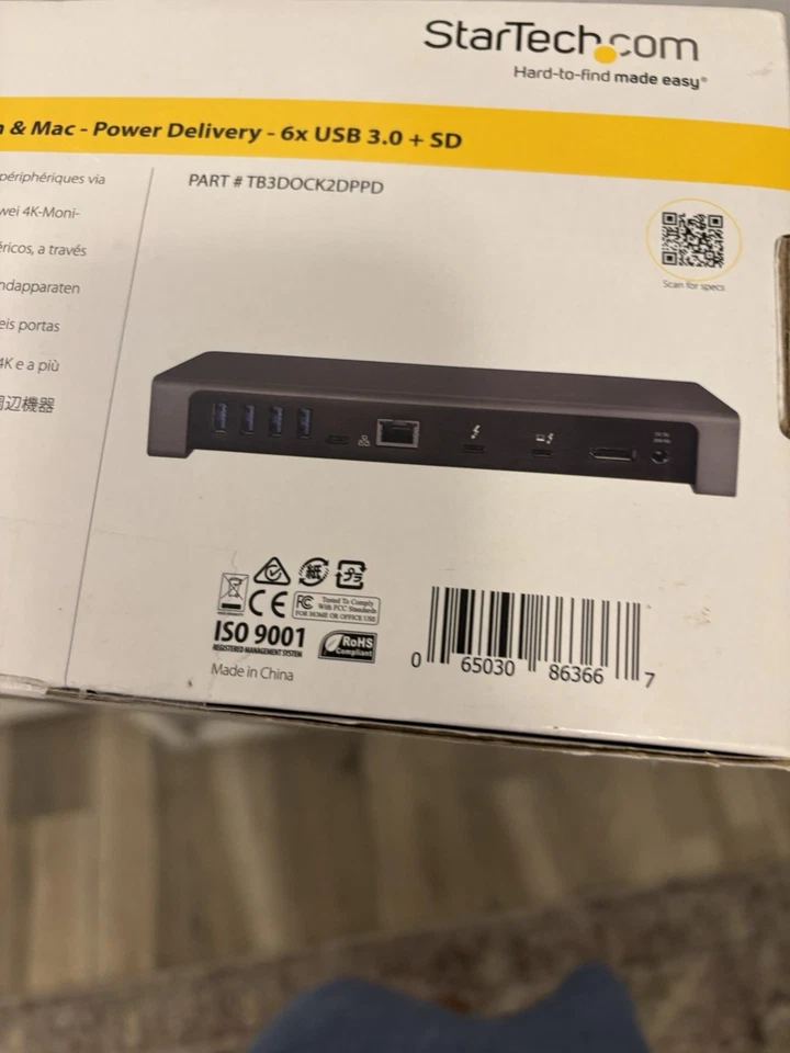 StarTech Triple 4K Monitor USB Docking Station DK30CH2DEP - Image 4 of 4