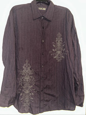 Red Ranch Long Sleeve Western Rodeo Button Up shirt size XL