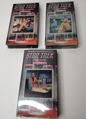 Star Trek Original Uncut TV Series VHS (3 Episodes 2-4) 2 NEW With Watermark 