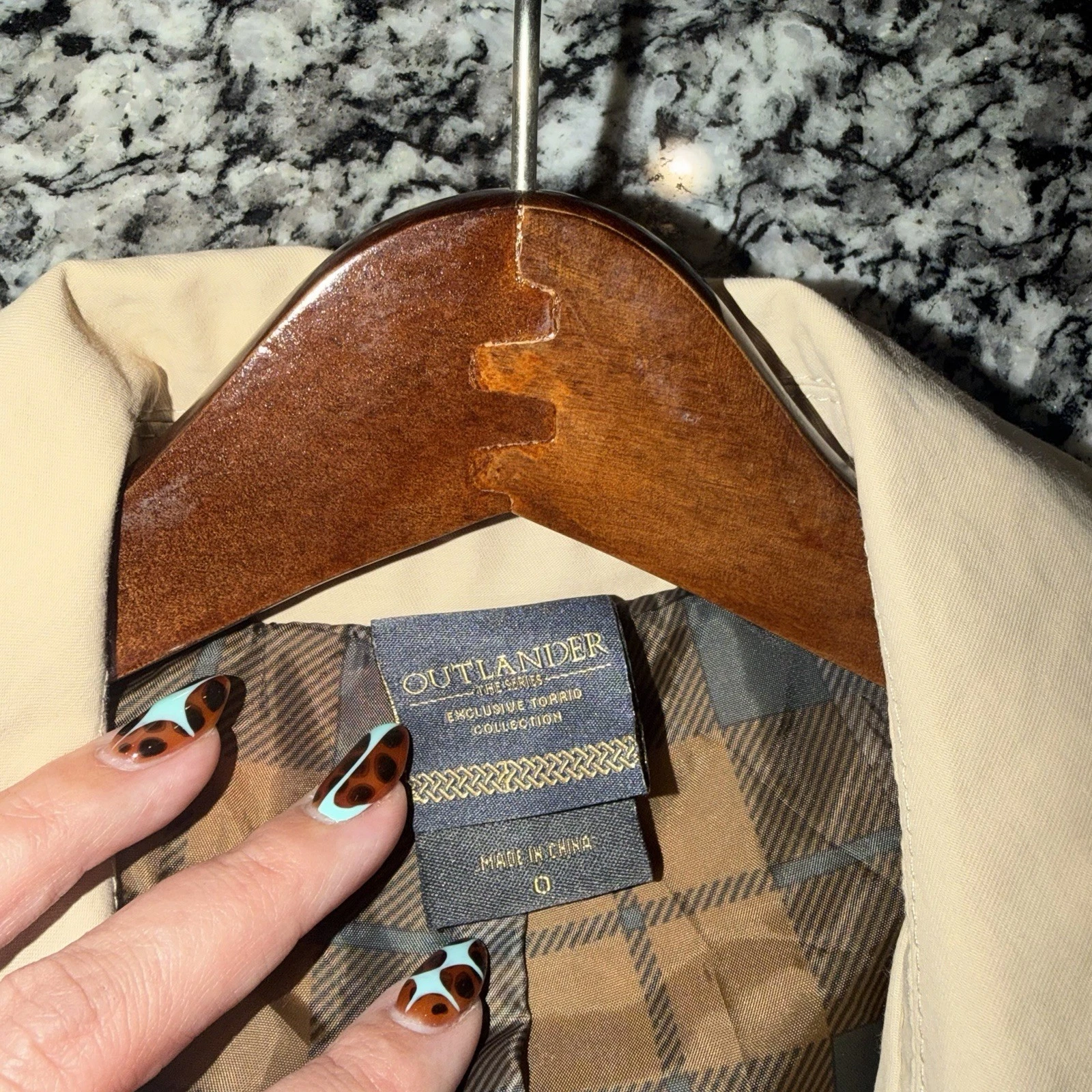 Women’s Torrid Outlander Exclusive Beige Long Trench Coat Cotton Twill Lined  image 7