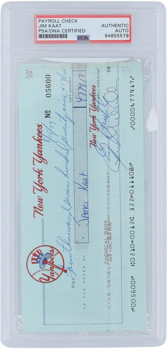 Kaat Jim Signed MLB Cards, ① auto通算283勝 20勝3回 0 直筆サイン 