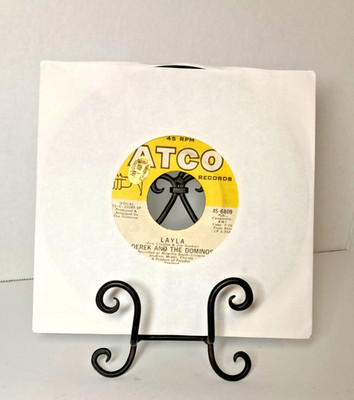 DEREK & THE DOMINIONS ''Layla''/''I Am Yours'' Record 45 w/ Sleeve Eric Clapton
