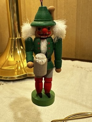 Christian Ulbrecht Wooden Nutcracker Ornament Vintage Made In Germany