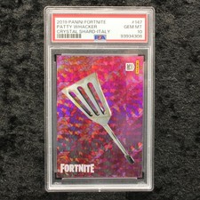 Panini Fortnite Series 1 PSA 10 Patty Whacker #147 Crystal Shard Italy Epic Card