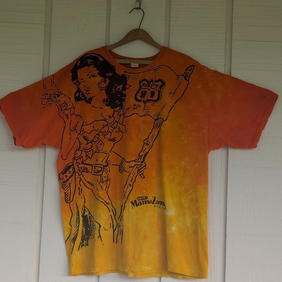 Route 11 Chips Graphic Orange Yellow Tee 2XL