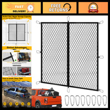 Highly Elastic Cargo Net for Pickup Truck Bed 4' x 4' - Heavy Duty, Secure Stora
