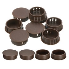 12Pcs 28mm 1-1/8" Flush Type Panel Round Snap in Fastener, Brown