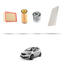 Hoffcar Wartungskit - 3 Filter FüR Mercedes Klasse A (W169) A200 CDI 103KW Dal