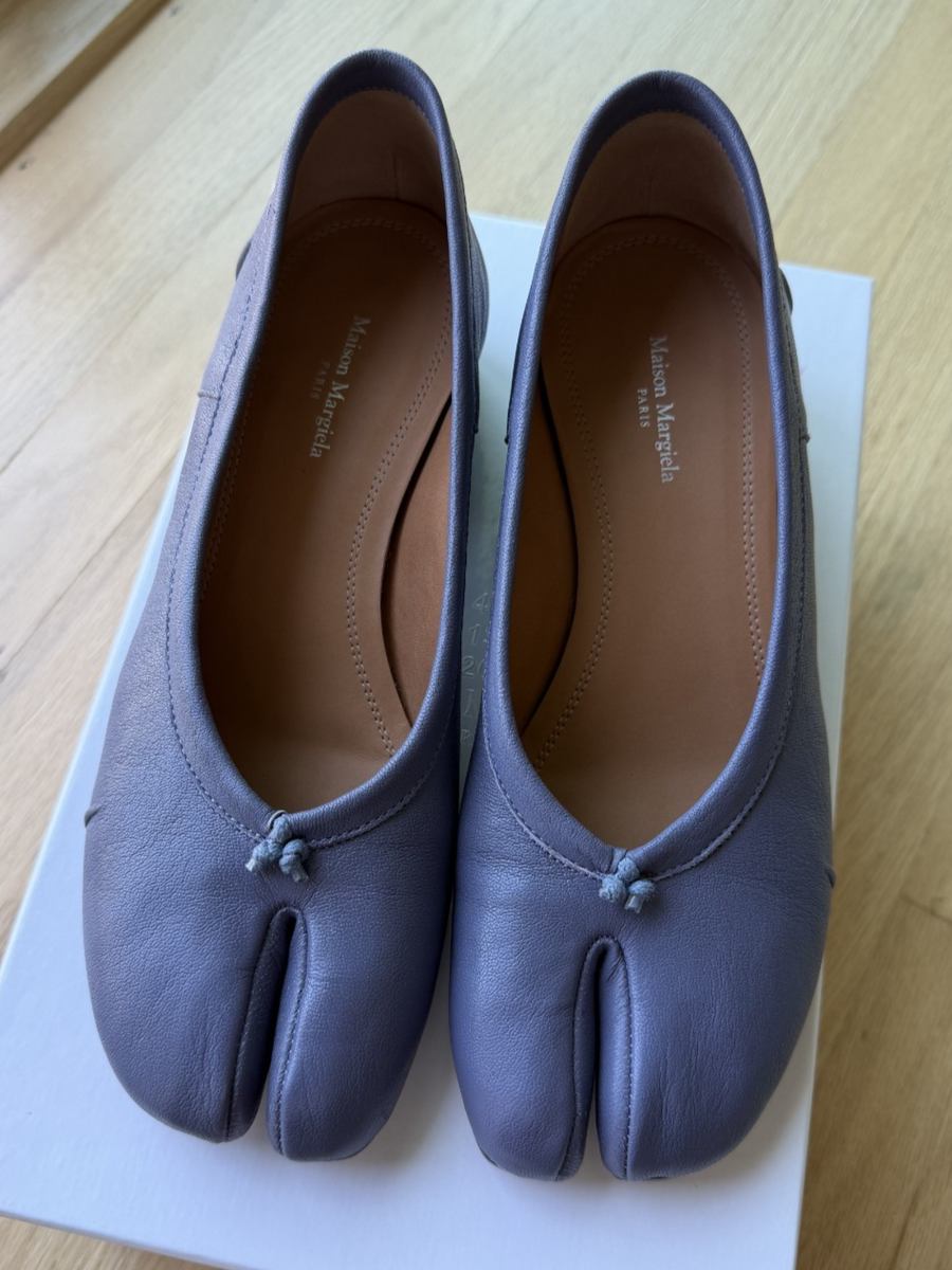 Maison Margiela Tabi new in box Ballerina Flat Purple SZ 37 Mid