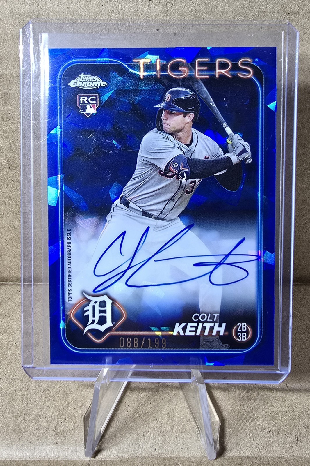 2024 Topps Chrome Update Sapphire #USA-CK Colt Keith Autographs Blue /199
