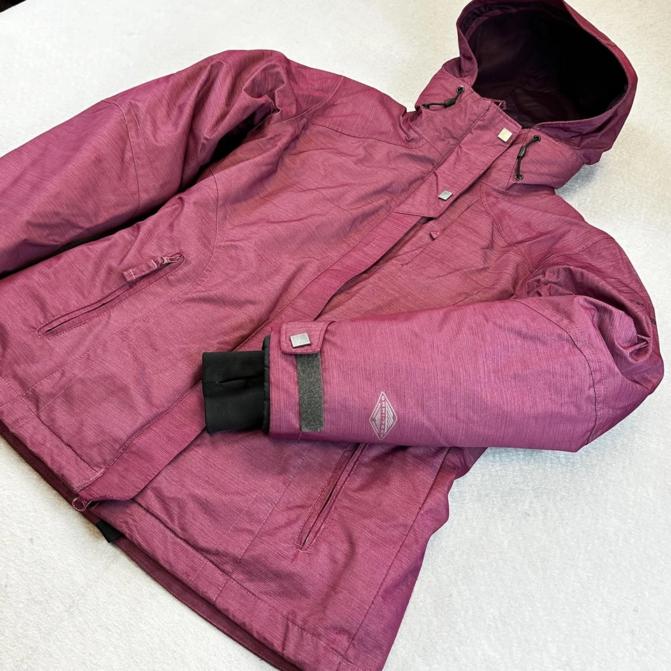 Columbia Jacket Womens XS Purple Interchange Omni-Tech 3-in-1 Ski Snow Hooded - Image 2 of 4
