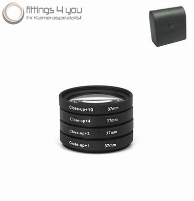 37mm Close-Up Filter Set +1+2 +4 +10 Makrolinse Nahlinse Close Up 37 mm