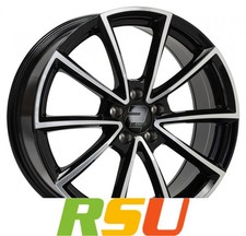 2DRV WH28 schwarz hochglanzpoliert 8x18" ET45 LK5 112 ML 66.6 Alufelgen 18 Zoll