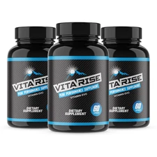 (3 Pack) Vita Rise Peak Performance Supplement, Vitarise Mens Pills 180 Capsules