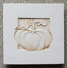 CRATE & BARREL Ceramic PUMPKIN TRIVET / WALL ...