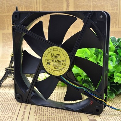 D14Bm-12 PWM 12V 0.70A Double   Power Cooling Fan 140 *qq