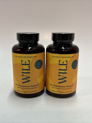 2 Pack Wile Women's Perimenopause Support*MFG:02/23* Herbal Supplement 60