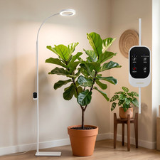 Grow Light Full Spectrum 20W LED Floor Plant Light Auto Timer for Indoor Plants
