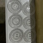 Anchor Hocking Wexford Plate Salad Sandwich VTG 6 Inch With Scalloped Edge Set 6