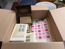 LARGE US STAMP COLLECTION UNSEARCHED VERY NICE FULL SHEETS PLATE BLOCK