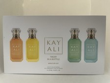 KAYALI Vacay In A Bottle 4pc Miniature Set Eau de Parfum EDP 0.34 Oz / 10 mL Ea.
