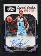 2018 Certified Signed Sealed Delivered Mirror Black 1/1 MarShon Brooks Auto 2d0
