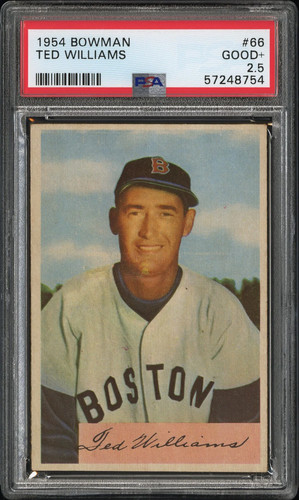 1954 Bowman Ted Williams #66 PSA 2.5