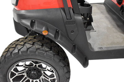 GTW Club Car Tempo Golf Cart Black Fender Flare Set - Set of 4