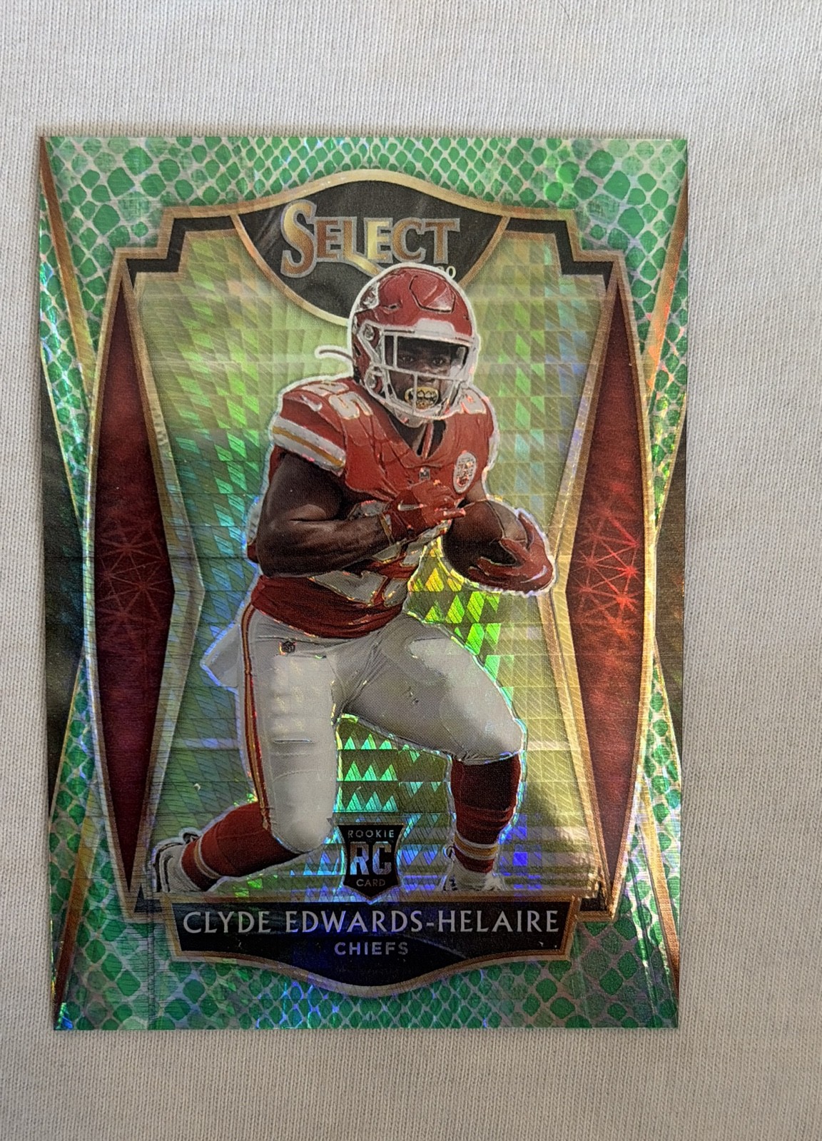 Clyde Edwards-Helaire Panini Select #154 Dragon Scale