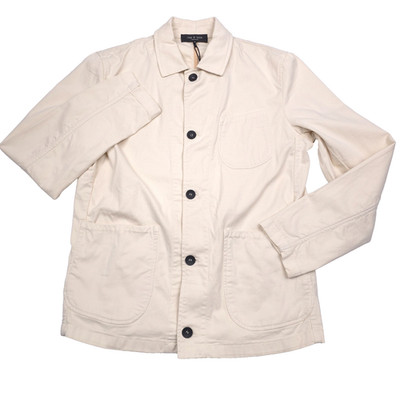 Rag & Bone Evan Chore Jacket Mens Medium Turtledove Color Stretch Twill Cotton