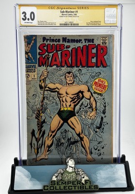 Sub-Mariner #1 CGC SS 3.0 White Pages Signed by Roy Thomas