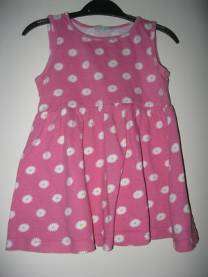 Ärmelloses Kleid Primark rosa/weiß. Alter 2 - 3 Jahre.
