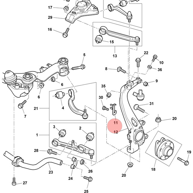 04-13 BENTLEY CONTINENTAL  FLYING SPUR GTC FRONT LEFT SPINDLE KNUCKLE HUB OEM  