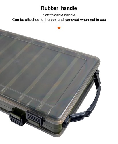 Double Sided Fishing Lure Tackle Box ABS Plastic - 4 colors to choose from - Picture 6 of 10