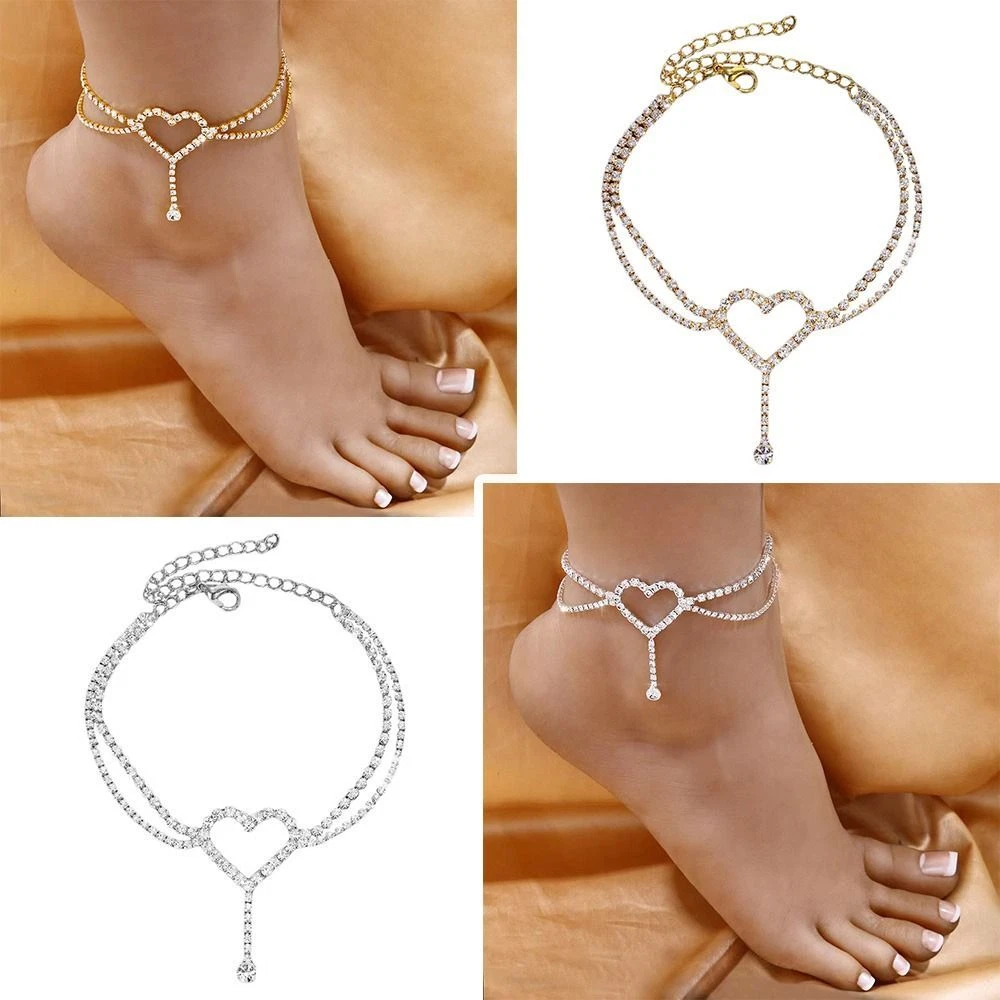 Rhinestone 2024 foot jewelry