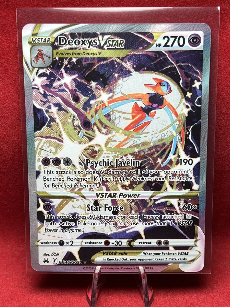 Deoxys VSTAR GG46/GG70 Full Art NM/M Crown Zenith Pokemon Card