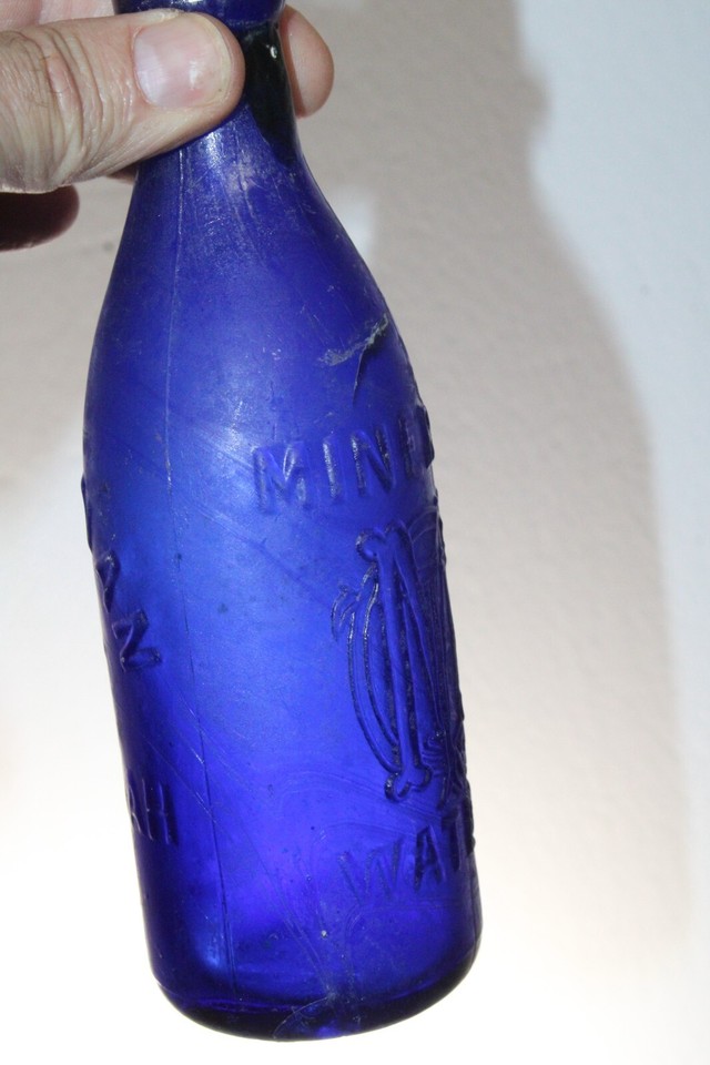 SAVANNAH GA M T QUINAN COBALT BLUE 1884 BLOB TOP SODA BOTTLE . eBay