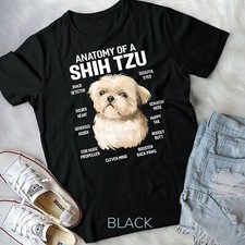 Anatomy of a Shih Tzu Dog Funny Gift T-Shirt Unisex T-shirt