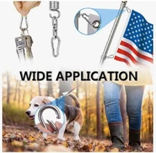 Spring Snap Hooks, 304 Stainless Steel Metal Clip Heavy Duty Rope Small M4 x8