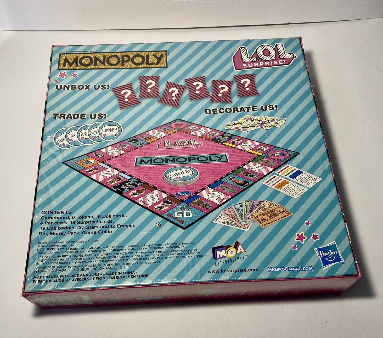 Monopoly Game: LOL Surprise! Edition Board Game for Kids Ages 8 and Up