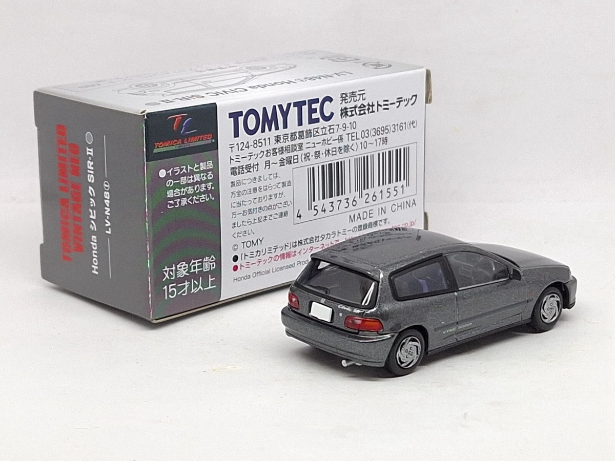 【新品】TOMICALIMITEDVINTAGENEO HondaシビックSiR Rare Tomica Limited Vintage Neo Honda Civic SiR II EG6