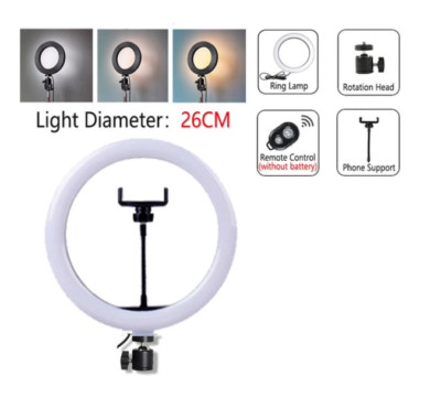 Ring Light with Tripod Dimmable LED Lamp Selfie USB Big Photography Video