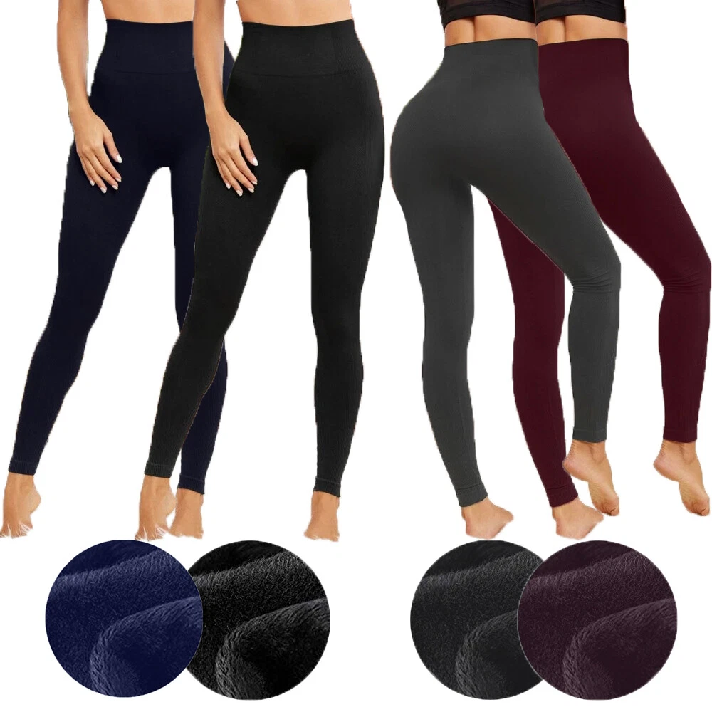 Ugitopi Bambini Ragazze Leggings In Foderati Pantaloni Invernali - 6